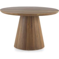 Mesa Jambul De Madera Natural Con Pie Central Diametro 120