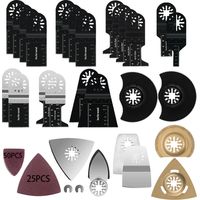 Set di 105 lame per sega oscillante, kit di accessori universale per utensili multifunzione, adatto a legno, plastica e metallo, compatibile con DeWalt, Parkside, Black & Decker, Makita e altri marchi