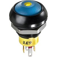 APEM IPR3SAD2L0G IP Series Drucktaster 28 V/DC 5 A 1 x Ein/(Aus) tastend Grün (Ø x H) 12 mm x 20 mm