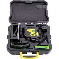 Prexiso PLC3-360G Laser a linee a 360° Laser verde, Incl. Laser a 360°, batteria inclusa, Custodia inclusa Raggio di az