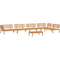 Salon palette de jardin 6 pcs Mobilier de jardin bois d'acacia massif