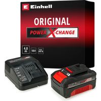 Einhell Starter Kit 4,0 Ah PXC (Lithium-Ion, 18V, 1 chargeur + 1 batterie 4,0 Ah, pour tous les appareils Einhell PXC)