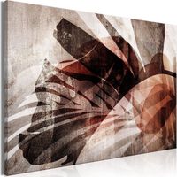 Cuadro decorativo en lienzo con impresión premium en 1 parte sobre marco de madera Patrón de naturaleza penetrante 60x40cm 110013890