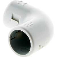 Zenitech – Équerre pour conduits Ø16mm gris – Lot de 3 – Protection câbles électriques – Raccord plomberie pour installations électriques