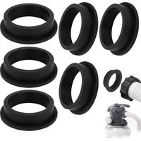 Guarnizione per Pompa per Piscina, Guarnizione per Filtro a Sabbia per Piscina da 6 Pezzi, 11228 O-Ring per Piscina, O-Ring in Gomma, Accessori per Pompa per Piscina Rondella in Gomma Rotonda