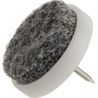 DRANSFELD, Gleiter rund, Durchmesser 28mmxL13mm 111, zum Einschlagen Kunststoff weiß 100 Stk