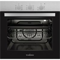 Schaub Lorenz SSFE6X7BC Forno da incasso Elettrico Multifunzione 80 L Classe A 7 Funzioni Grill Ventilazione Tangenziale (59,5x59,5x56,5 cm) colore Nero Inox
