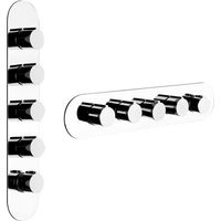 Gessi Anello, ensemble prêt à monter avec 4 voies séparées,