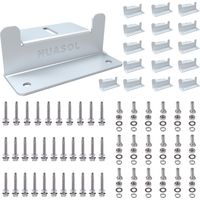 NuaSol - NuaFix 16x Soportes en Z para el montaje de paneles solares de aluminio