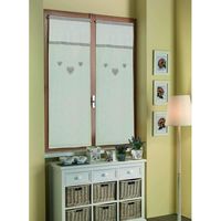Home Collection TCCHE155/150 Tendina Coppia Cherie, Poliestere, Beige, 60 x 150 cm, 2 pezzi