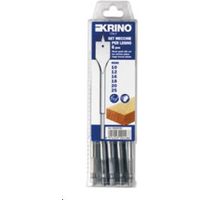 Krino 05055100 - Set Mecchie Piatte per Legno, Codolo Esagonale ¼" - 6 Pezzi