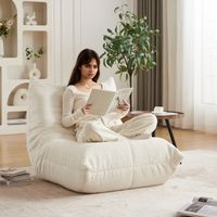 Canapé Fauteuil de sol Chaise de détente sans accoudoirs Chaise longue de sol Chaise de détente avec mousse à mémoire de forme — Un canapé de sol confortable adapté aux salons, chambres, espaces d