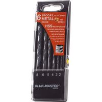 PUNTA HSS DIN338 ASTUCCIO 6PZS - 2-8 MM