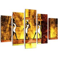 Stampa su tela 5 parti, Donne africane - 100x70