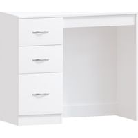 Riano Dressing Table 3 Drawer Makeup Vanity Computer Desk, White