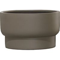 Pot de fleurs Nyborg Taupe en Fiberstone pour Intérieur et Extérieur Résistant UV et Gel - PANGIVO