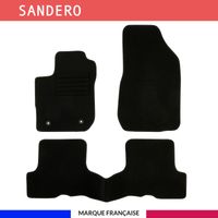 Tapis de voiture - Sur Mesure pour SANDERO (2018 - 2020) - 3 pièces - Tapis de sol antidérapant pour automobile