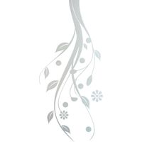 Stickers Dépoli - Branche florale - 27x60 cm