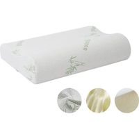 Oreiller en mousse à mémoire de forme, oreiller profilé, oreiller cervical pour soulager les douleurs cervicales, oreillers orthopédiques cervicaux (56 x 36 x 13 cm)-AquaForge