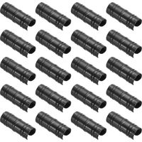 Serre Pince, 50 Paquet Plastique Jardin Bâtiments Tube Agrafes Cerceau pour 1 1/4" 32mm Tuyau Serre Film Cadre Pare-Soleil Filet, Noir