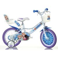 Bicicletta per Bambina 14 Pollici Snow Queen 3 4 5 6 Anni con Rotelle