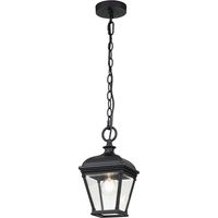 Lampada sospensione esterna classica Bayview E27 nera