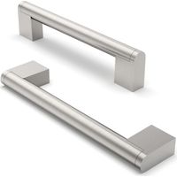 2 Pièces Poignée de Meuble, Distance de Trou de 160mm Poignées de Meubles en Acier Inoxydable Poignées de Placard Poignée d'Armoire de Nickel brossé