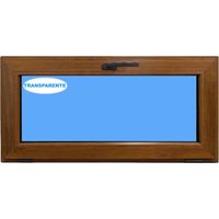 Ventana PVC - PROLINE - 1000x500 Roble Dorado Oscilante Vidrio Transparente