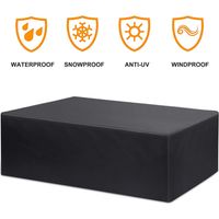 Housse de mobilier de jardin Table de jardin étanche Housse de protection pour coin salon de mobilier de jardin Capot respirant Mobilier de jardin pour sièges Tables de jardin et ensembles de meubles