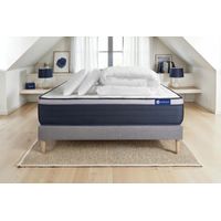Pacchetto letto completo - Materasso 140x200cm + Box spring con doghe (kit) + 2 cuscini + Piumino - Actiflex Max