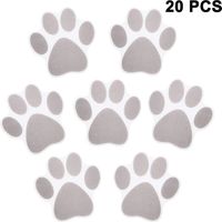 Lot de 20 autocollants antidérapants pour baignoire, autocollants de bain à motifs de pattes, autocollants pour baignoire