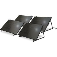 Mecafer – Kit solaire autonome 12V – 428420 – 4 panneaux bifaciaux – 2000 W pour production solaire optimale
