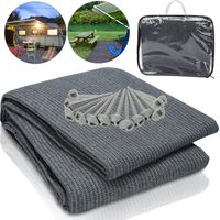 Jiubiaz Tapis de tente 300x300 cm HDPE PEHD Anti-poussière pour Terrasse