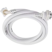 - Meter Washing Machine Extended Inlet Hose with Steel Fittings for Enhanced Water Connection