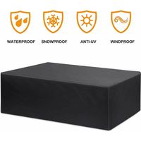 royaluxe - Outdoor Furniture Cover Waterproof Garden Table Outdoor Furniture Seating Area Protective Cover Breathable Hood Outdoor Seating Furniture Garden Tables and Furniture Sets - 120 120 74CM