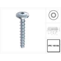 Vite per calcestruzzo HECO-MMSplus-MS 75x 40/5 T-30 zn-bl (per 100)