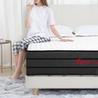 Matelas 180x200 cm INRE Très épais 25 cm Mousse mémoire de forme, Réversible Soutien Parfait, Hypoallergénique