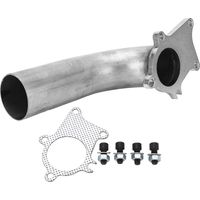 Tubo di scarico downpipe di scarico turbo da 57 mm con guarnizione Flangia a 5 bulloni Sostituzione in acciaio inossidabile per T3 T4 T04E