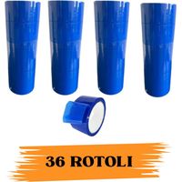 Nastro Adesivo Imballaggio Colorato Blue 48mmx66m 36 Rotoli Scotch EcoPrice®