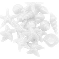 Pierres Lumineuses,Cailloux Fluorescents,50 Morceaux De Pierres Lumineuses,Étoile de Mer Colorée,Cailloux,Étoile de Mer de L'Océan blanc