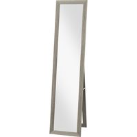 Miroir sur pied rectangulaire gris 37 x 157 cm