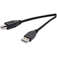 Vivanco VVIT31USBAB18MMK cavo USB USB 2.0 1,8 m USB A USB B Nero
