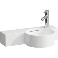 LAUFEN VAL Lave-mains, 1 trou de robinetterie à droite, tablette