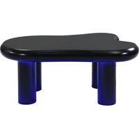 TABLE Nuage Forme LED Éclairage MDF Noir