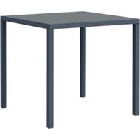 Vermobil Tavolo Quadris Metallo Quadrato 80 x 80 Cm H 75 Cm Grigio