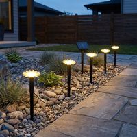 LED solare plug-in luce giardino luce esterna luce decorativa nero batteria ricaricabile H 17,5 cm