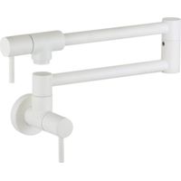 Robinet de remplissage de pot articulé de couleur blanc mat Nice 290031BO Blanc mat