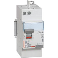 Legrand – Interrupteur différentiel bipolaire 63A type AC 30mA – Arrivée haute à vis et départ automatique – 2 modules – Protection circuits électriques
