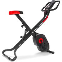 HYPER 6000 - Cyclette pieghevole X-Bike con volando da 6kg e resistenza magnetica regolabile su 8 livelli. Cyclette da camera con display LCD, cardiofrequenzimentro incorporato e supporto per cellular