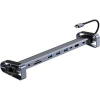Applicable 10-in-1 Docking Station with 4K HDMI, PD Charging, SD/TF, 3 USB 3.0, USB C, RJ45 Ethernet, Audio, USB C Hub Multiport Adapter, Laptop Docking Station for Dell XPS/HP/Lenovo/Surface